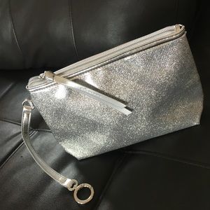 Burberry Silver Clutch